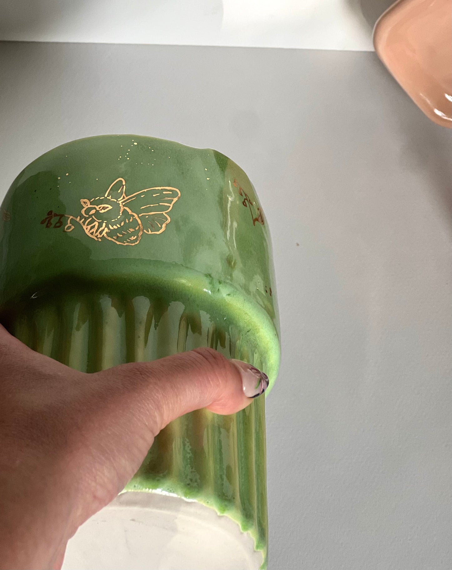 Mothguy Green Travel Mug