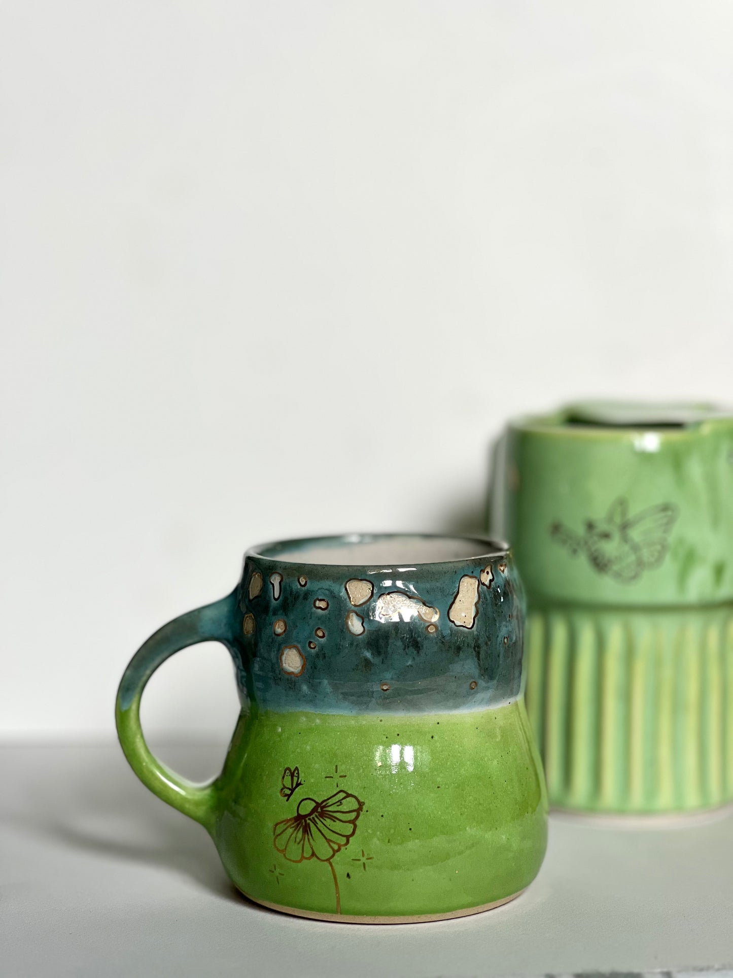 Sky and Green Mug *Discounted