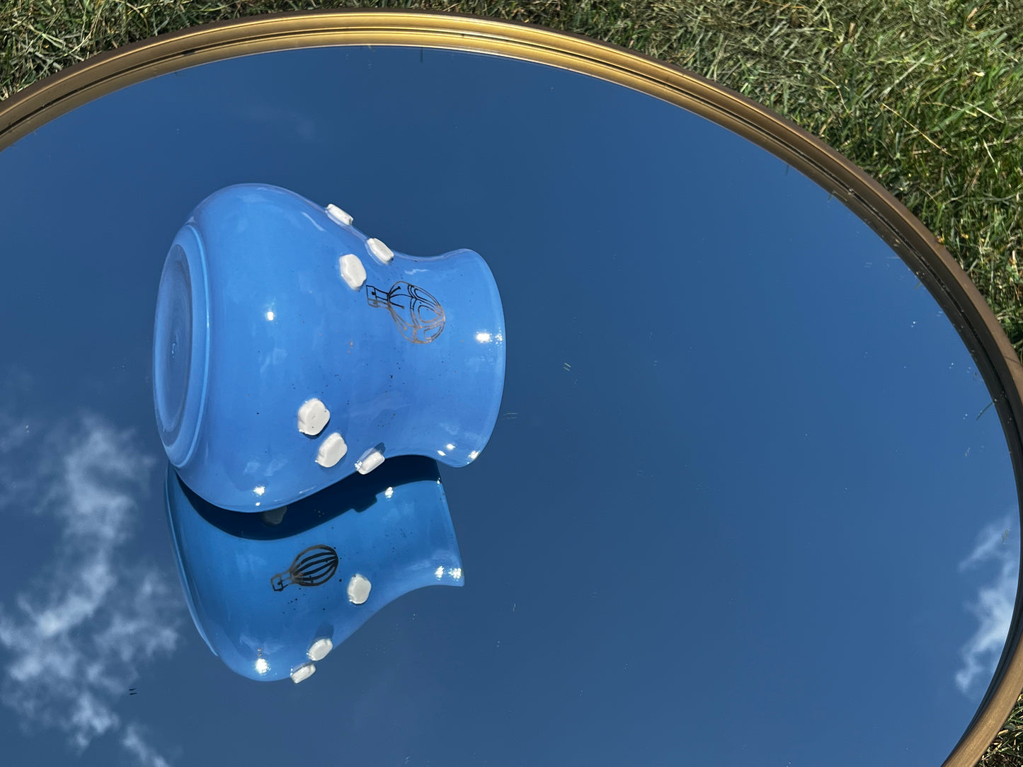 ‘Summertime Blues’ Hot Air Balloon Vase