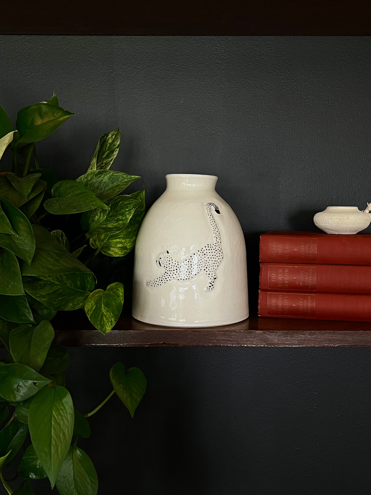 The Stretch and the Watch - Two Cat Vases