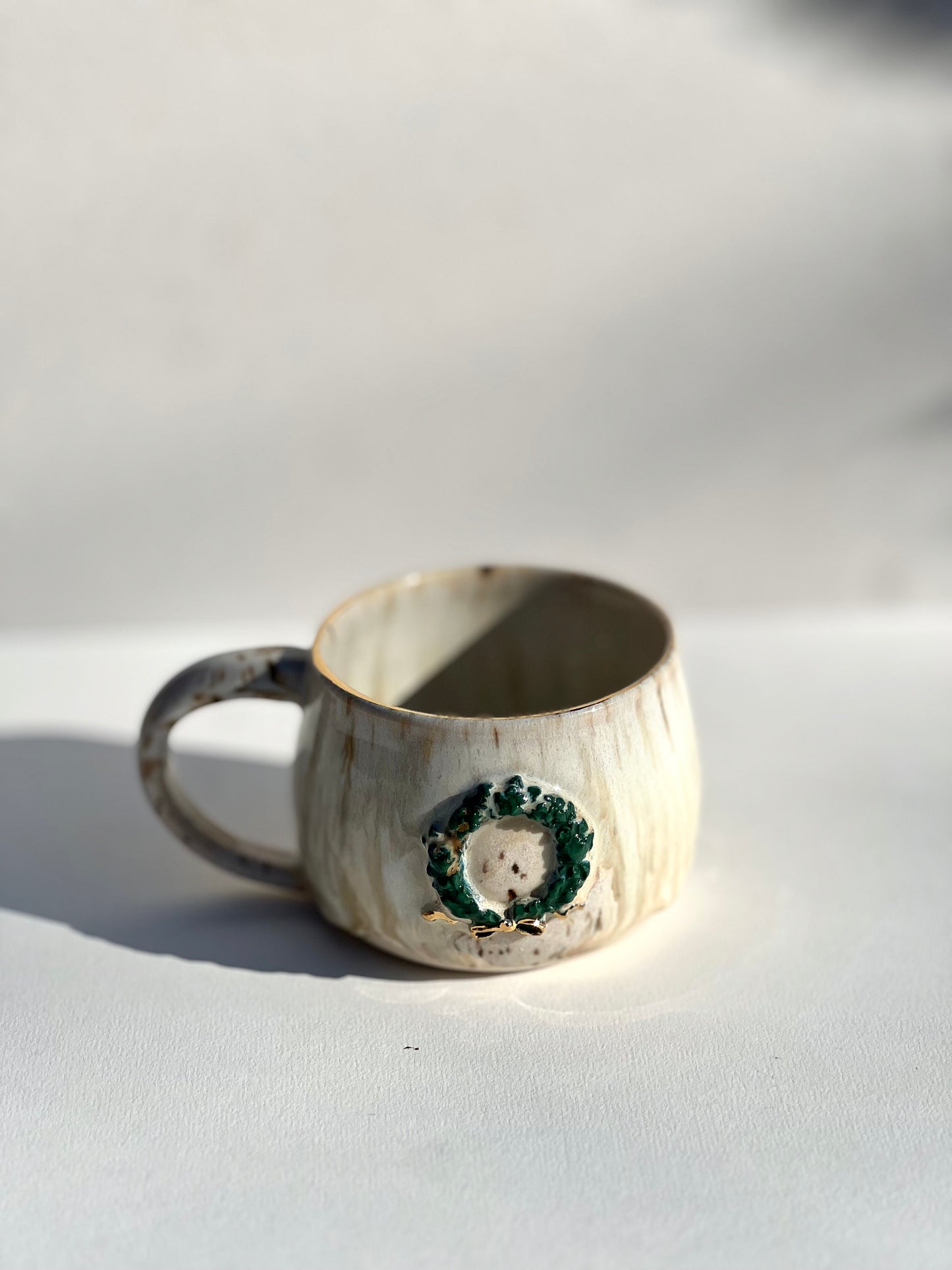 12oz Christmas Wreath Mug *Discounted - Please read description