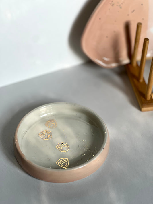 Luxe Paw Print Ring Dish