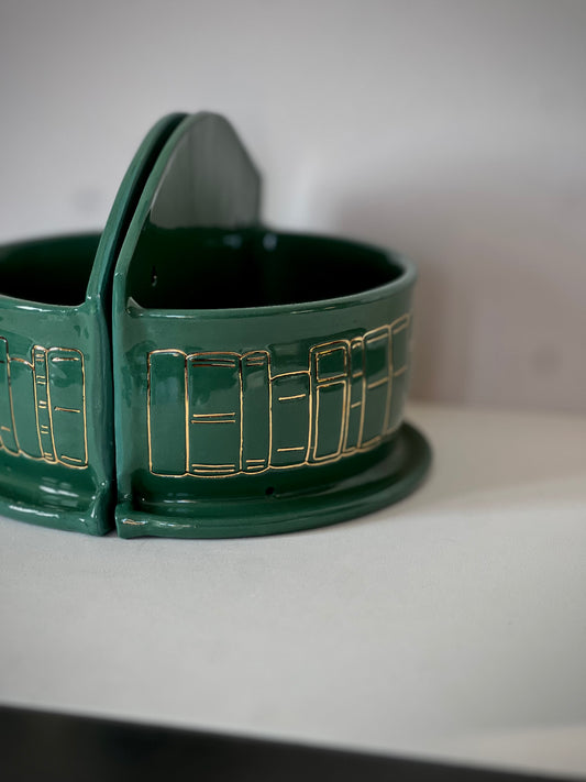 Bookshelf Bookend Planter Set