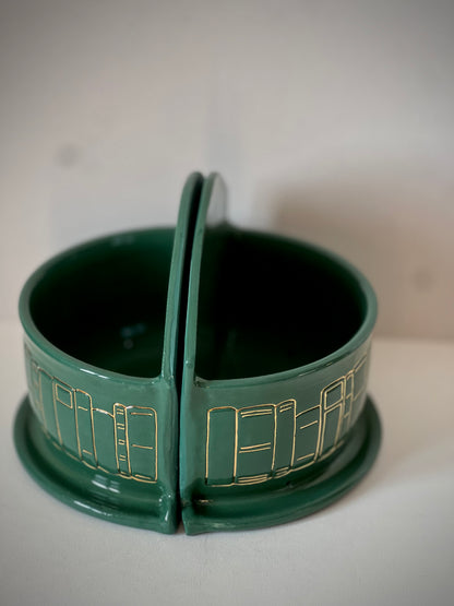 Bookshelf Bookend Planter Set