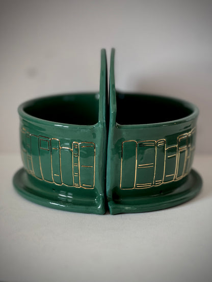 Bookshelf Bookend Planter Set