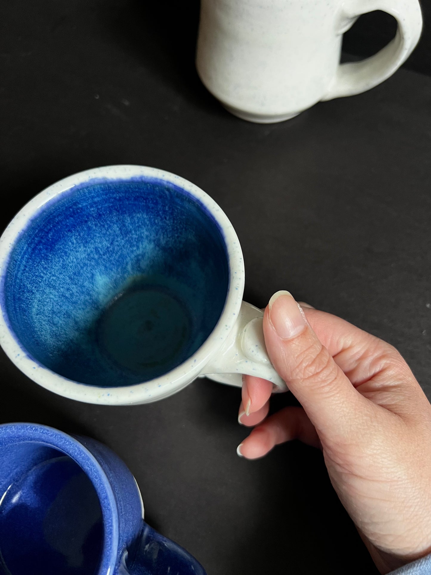 Blue Sand Mugs