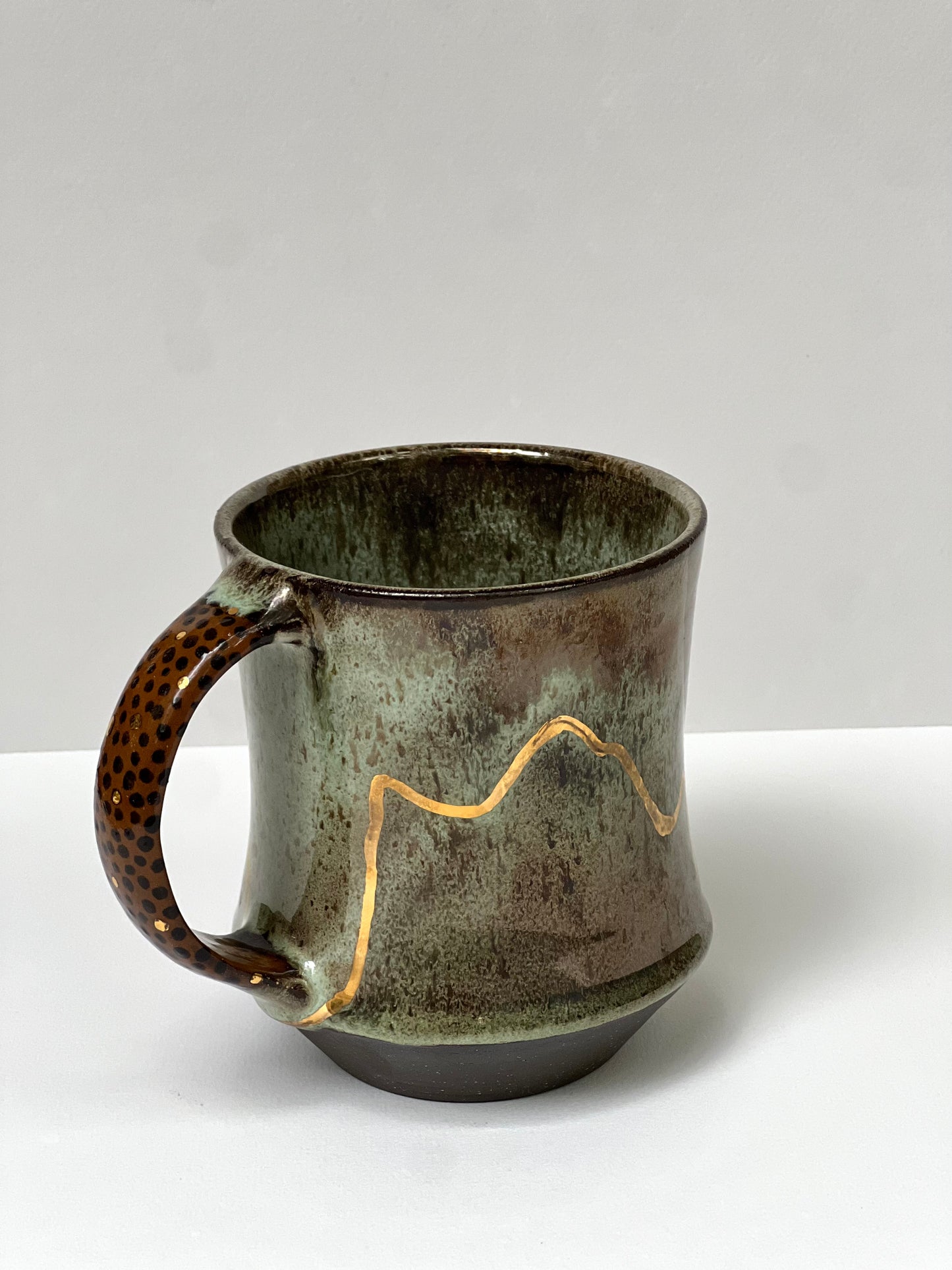 16 oz Gold Cheetah Mug